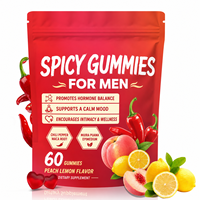 Gummies énergétiques véganes de haute qualité pour hommes, à base de maca et de gingembre, sans sucre ajouté, pour l'équilibre hormonal, l'énergie et l'humeur.