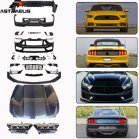Kits carrosserie pour Ford Mustang 2015-2017, mise à jour 2024, capot avant en fibre de carbone pour Ford Mustang, capot moteur, phares