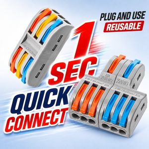 ตัวเชื่อมต่อสายไฟแบบคันโยก 3 ทาง ยี่ห้อ Taihec สำหรับสายไฟขนาด 24-12 AWG พร้อมช่องรับสายแบบมองเห็นได้ สำหรับการเดินสายไฟในเครื่องใช้ไฟฟ้า <span class=keywords><strong>WAGO</strong></span> - Product Image 5