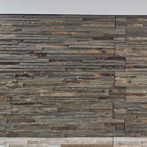 Nhà Máy bán hàng trực tiếp kết cấu <span class=keywords><strong>Slate</strong></span> đá Veneer Xây Dựng Thương mại mặt tiền bên ngoài bức tường bao gồm bên ngoài bức tường gạch cho - Product Image 1