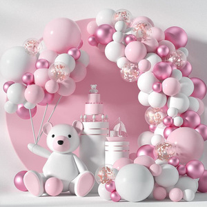 <span class=keywords><strong>Kit</strong></span> de guirlande d'<span class=keywords><strong>arche</strong></span> de ballons en or rose et blanc pour la décoration de fête de mariage ou de baby shower - Product Image 1