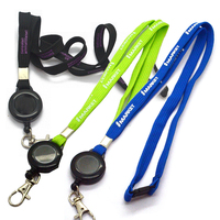 Artigifts Factory, vente en gros, pas de commande minimum, lots de lanières rétractables vierges avec logo imprimé, lanières personnalisées avec enrouleur pour badge