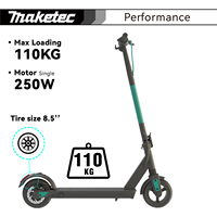 Trottinette électrique pliable pour adultes 250W 36V légère, trottinette électrique pour trajets urbains, campus et déplacements quotidiens