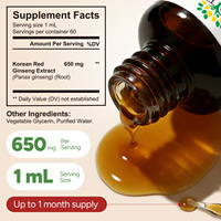Complément alimentaire au ginseng rouge Panax sans alcool, marque privée SOLOTREE, extrait de ginseng liquide végétalien en gouttes pour améliorer l'humeur et l'énergie