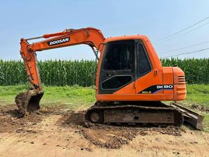 Excavatrice d'occasion coréenne Doosan DH80 avec moteur Yanmar et tuyau de brise-roche, homologuée CE - Product Image 2