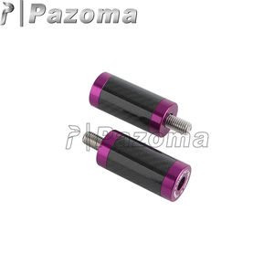 Harley Davidson için motosiklet kazasında çubuğu kaydırıcılar | Alüminyum ve karbon Fiber kütük kaymak biter/1 1/4 "evrensel Fit - Product Image 4