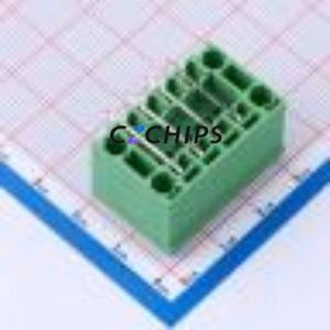 JL2EDGKRHM-50804G01 Plug-in Terminal Block Bent Lead Through Hole,P=5.08mm Board-to-Board / Socket - Closed Screw Fixing 2x4P - Product Image 2