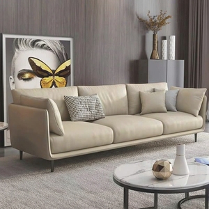 Canapé moderne rembourré pour salon avec style minimaliste et coussins moelleux pour l'intérieur de la maison - Product Image 1