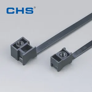 CHS Nylon cable ties 7.5*165mm 7.5*180mm Plastic Saddle mounting cable ties Nylon 66 Self-Locking Cable Tie Fixed Mounts