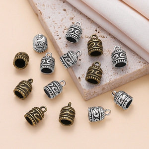 Zinc Alloy <b>Weight</b> Cap Antique Silver Plated <b>Small</b> DIY Jewelry Findings Bracelet Pendant Accessory - Product Image 1