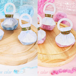 Decoraciones de fiesta de revelación de género más vendidas azul y rosa cinta de 30 cabezas <span class=keywords><strong>Granada</strong></span> serpentinas lanzadas a mano Baby Shower - Product Image 1