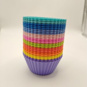 Stampo in Silicone Multicolore <span class=keywords><strong>per</strong></span> Torte, Biscotti, Muffin e Candele, Set di 12 Stampi <span class=keywords><strong>per</strong></span> Cupcake - Product Image 4