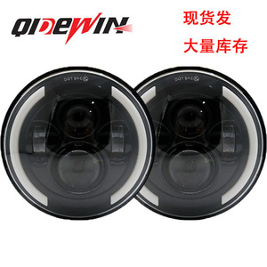 Qidewin 7-Inch <b>Led</b> <b>Headlights</b> Dual Color Angel Eye For Car Motorcycle Modification Ip68 - Product Image 3