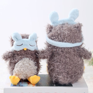 Mascherina per Occhi a Forma di Gufo in Morbido Cotone PP, Giocattolo Peluche, Regalo di Compleanno, Antistress, Confortevole - Product Image 5