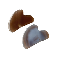 Outil facial Gua Sha en agate royale, alimenté par prise secteur, télécommande sans fil, planche de massage pour le visage, le cou et le corps, acupuncture