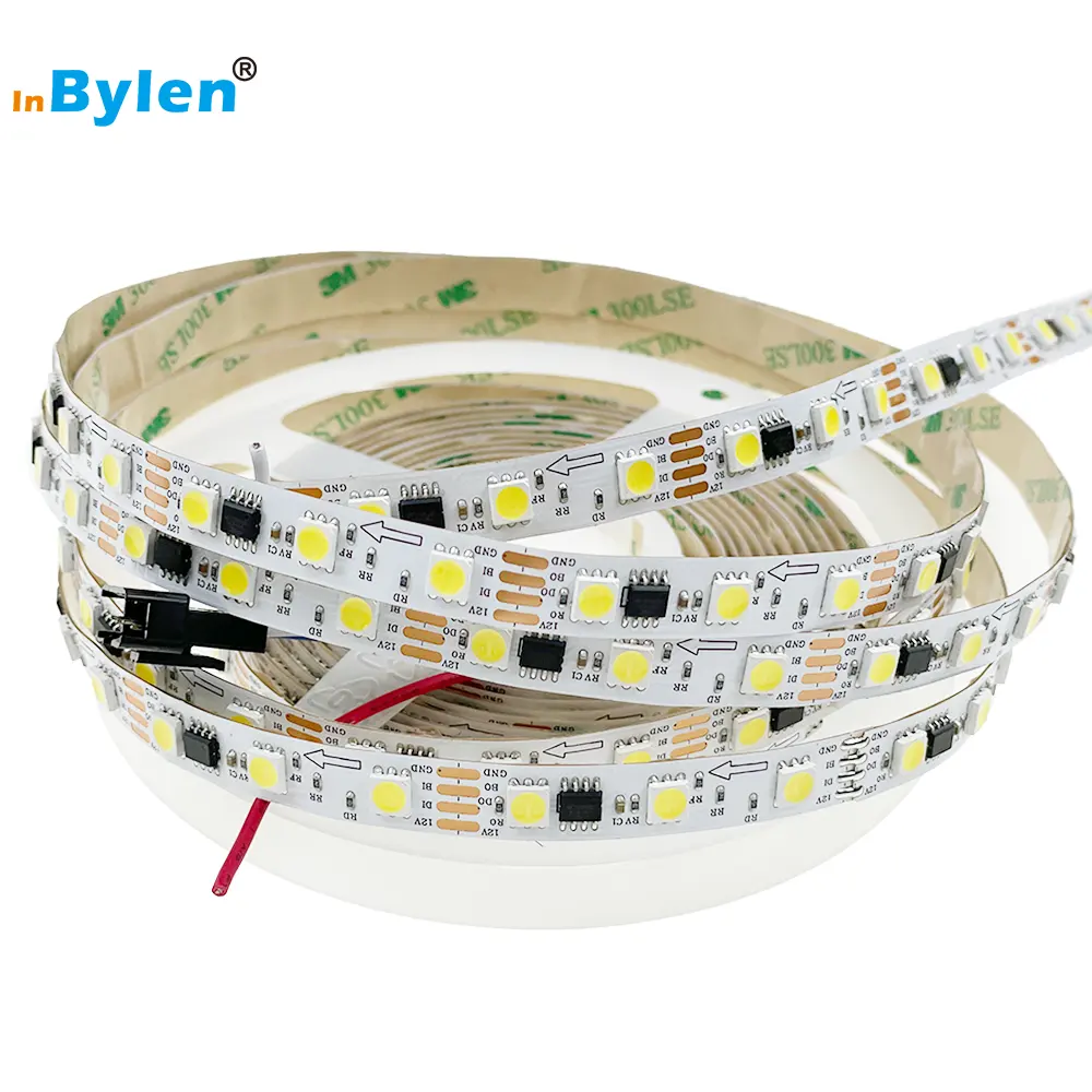 Terlaris DC12V 12W Dream Magic 5050 Putih TM1934 20 piksel Strip Led dapat disesuaikan Digital IP20 IP65 IP67 lampu Strip Led