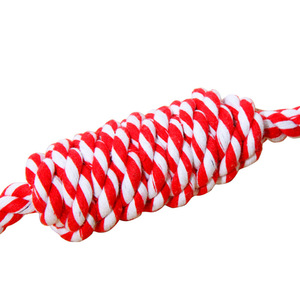 Jouets en corde pour chiens, nettoyage des dents, résistant aux morsures, jouet à mâcher pour animaux de compagnie, taille moyenne, couleur aléatoire, 30m x 60g - Product Image 4
