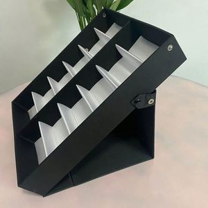 Caja Organizadora de Gafas Negra con Logotipo Personalizado al por Mayor, Soporte para Gafas con 12 Ranuras, Bandeja para Gafas, Estuche Exhibidor para Gafas de Sol - Product Image 4