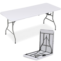 6 Fuß Großhandel Camping Garten Outdoor Essbereich Weiße 6ft Rechteckige Kunststoff-Klapptische und Stühle Set für Veranstaltungen