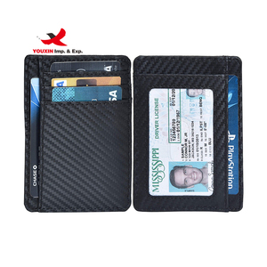 Wholesale Smart <b>Wallet</b> Slim <b>RFID</b> Front Pocket Leather Card Holder Mans <b>Wallet</b> Money Clip <b>for</b> <b>Men</b> - Product Image 2