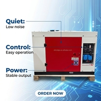Générateurs Diesel OEM Silencieux 5kW 8kW 10kW 12kW 15kW 20kW 12kVA 15kVA 18kVA 20kVA 25kVA avec ATS et AVR pour Usage Domestique et de Secours en Camping