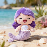 Service OEM ODM Poupées sirène en peluche personnalisées en tissu super doux Animaux en peluche Poupée sirène de la mer