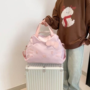 New Style Fashion PU Light Weight Large Capacity Zipper Multi-Function Travel Bag Hand Carry Luggage Cat Design Unisex Single - Product Image 6