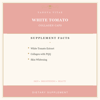 Complément alimentaire beauté : Extrait de tomate blanche et collagène – Capsules éclaircissantes pour la peau à la tomate blanche