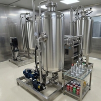 Machine à soda automatique commerciale avec bouteilles en plastique remplies de CO2, pompe PLC, garantie 1 an