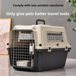 Transportadoras Rígidas para Mascotas, Aprobadas por <span class=keywords><strong>IATA</strong></span>, Resistentes, para Viajes Aéreos, con Ventilación, para Perros y Gatos de hasta 22 kg (50 lb) - Product Image 1