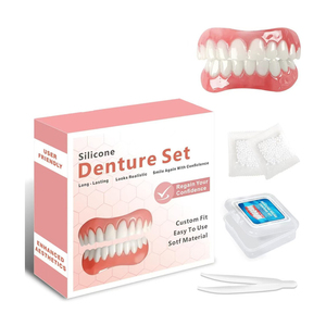 Carillas garantizadas de alta calidad Dientes dentales Sonrisa Dentadura Dientes dentales Carilla cosmética con <span class=keywords><strong>pegamento</strong></span> - Product Image 1