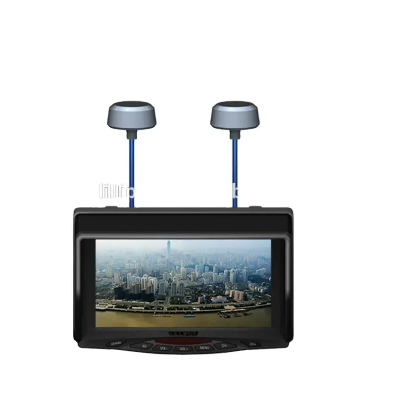 Lilliput 7 "Wireless Built-In Receiver 5.8GHz LCD FPV Monitor untuk Radio Sistem Kontrol Hobi