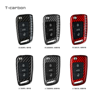 T-Carbon Kohle faser Autos chl üssel abdeckung Schlüssel anhänger Schlüssel halter Passend für GM Schlüssel tasche VW GTI SKODA Autozubehör Schlüssel etui