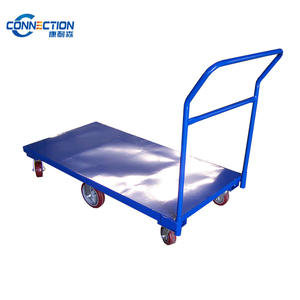 Prix de vente directe, chariot de transport à plate-forme manuelle à <span class=keywords><strong>4</strong></span> roues de bonne qualité - Product Image 1
