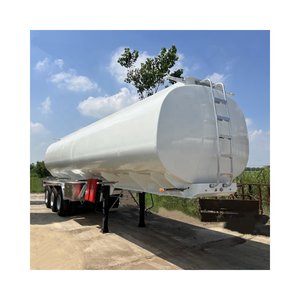 42cbm Aluminium Spuitbus Tanker Oplegger Voor Het <span class=keywords><strong>Transport</strong></span> Van Chemische Vloeibare Brandbare Dieselolie Benzine - Product Image 1