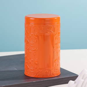 Tùy Chỉnh Dập Nổi Kim Loại Tin Vòng Hộp Thiếc Có Thể Tái Chế Thực Phẩm <span class=keywords><strong>Container</strong></span> Kim Loại Có Thể Hộp Thiếc Cho Món Quà Cookie Bonbon Kẹo Bao Bì - Product Image 2