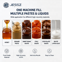 Machine de remplissage semi-automatique pour miel, chocolat, cacahuètes, savon, sauces et pâtes très visqueuses