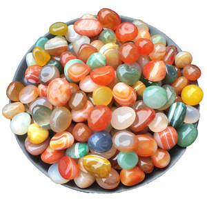 Pedras Naturais de Ágata de Nanjing para Decoração de Aquários e Vasos de Flores, Cascalho Colorido de Grau Industrial com Tamanho Personalizado - Product Image 1