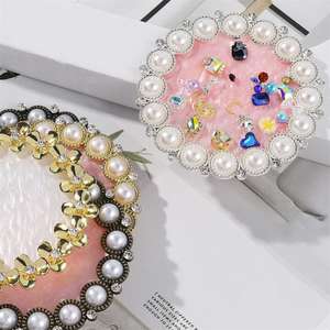 Palette d'exposition d'ongles rétro perle, fausse étagère, Palette de couleurs d'ongles en résine, mélange de vernis Gel, <span class=keywords><strong>dessin</strong></span>, plaque de peinture pour l'art des ongles - Product Image 4