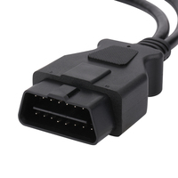Cable macho a hembra de 16 pines con conector DB15P obd 2 obdii y con DB15 para Escáner de diagnóstico OBD2 lector de código de falla
