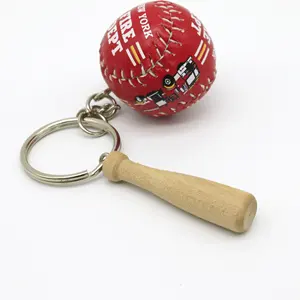 Baseball Mini Handmade Souvenir Cute Base Ball Key-chain Key Sports Chain Car Bike Keyring