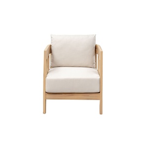 Ensemble de canapés modernes en bois d'acacia massif avec coussins pour jardin, complexe hôtelier, hôtel et villa – Design contemporain – Vente en gros - Product Image 4