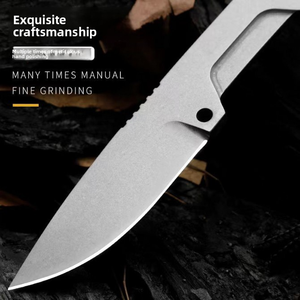 Couteau de combat ER SATRE DIY en acier inoxydable de qualité supérieure, lame droite, manche en cuir, épaisseur de 4,5 mm, garantie 1 an, modèle OEM - Product Image 3