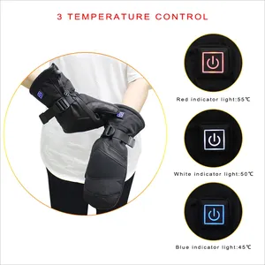 Unisex Berührungsbildschirm beheizte Skihandschuhe für Snowboarding und Skifahren Handschuhe mit Wärme und Bequemkeit