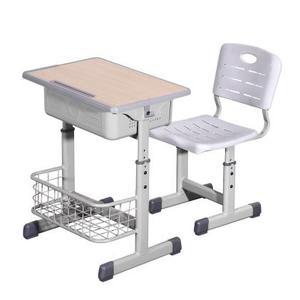 Ergonomic Durable Chiều cao có thể điều chỉnh đào tạo đôi bàn ghế với gỗ Bảng <span class=keywords><strong>Top</strong></span> 1 ngăn kéo kim loại đồ nội thất trường học cho sinh viên - Product Image 1