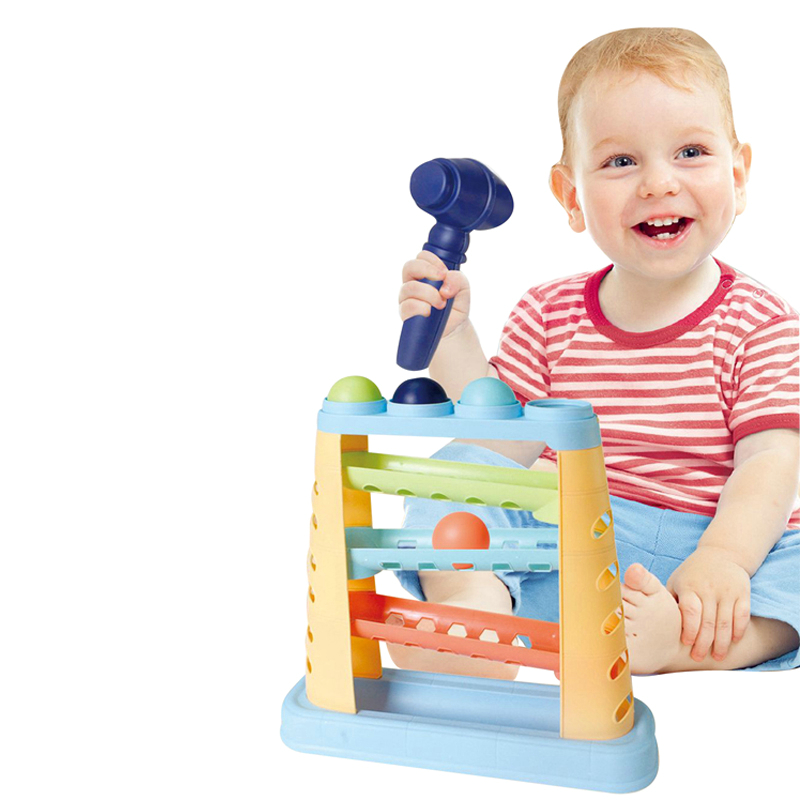 Детские ранние образовательные ударные треки молотки мяч игрушки для детей