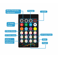 Tira de Iluminación Interior para Coche, Lámpara Ambiental con Control Remoto por Aplicación USB, Múltiples Modos de Bricolaje Debajo del Tablero, Luces Decorativas, 72LED, 48LED