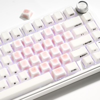 XVX Ice Crack Heart Accent Ceramic Keycaps 21keys Cherry Profile Glazed Finish Mechanical Keyboards