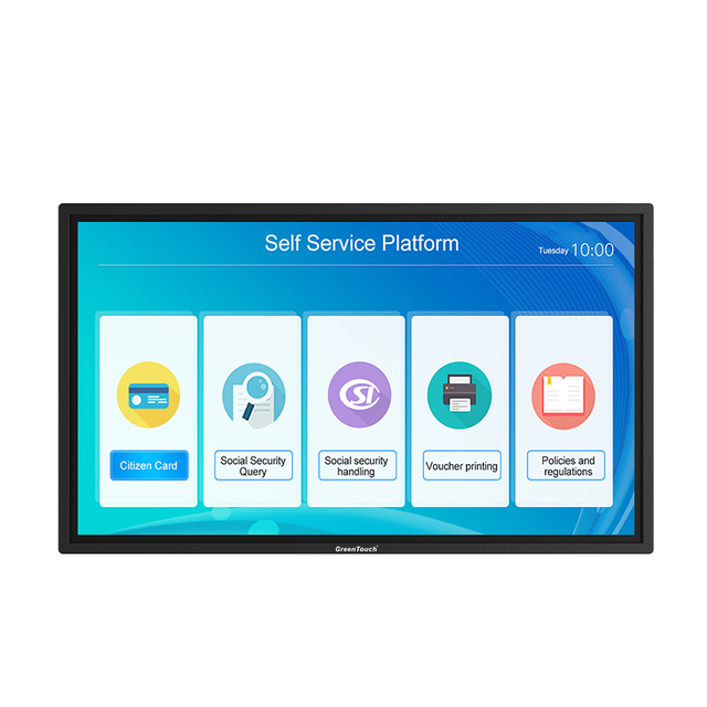 GreenTouch 49 Inch HD Interactive Flat Panel Touch Screen Monitor with Ir Touch Screen Frame