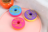 Jouets sensoriels en TPR souple en forme de donut Kawaii, décoration de fête sur le thème du donut